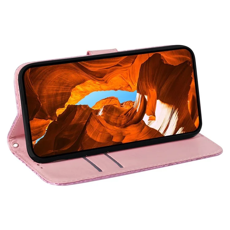 Funda para Huawei nova 12 Pro 5G / 12 Ultra 5G Caso Anti-Caída Dazzling Flower Leather Phone Cover - Rosa