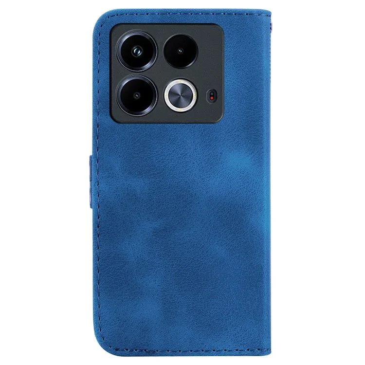 Per Infinix Note 40 Custodia a prova di shock Disegno stampato in PU Leather Cover per telefono - Blu
