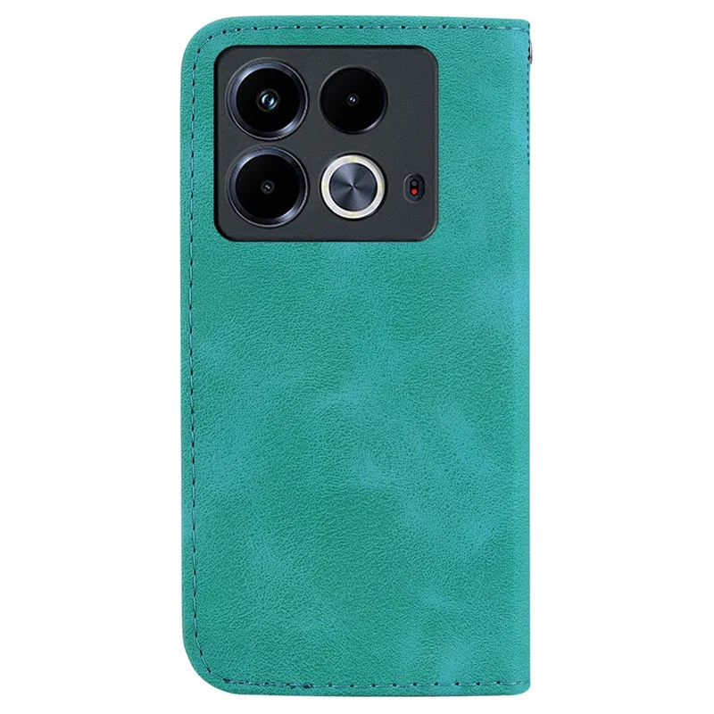 For Infinix Note 40 Shockproof Case Pattern Imprint PU Leather Phone Cover - Green