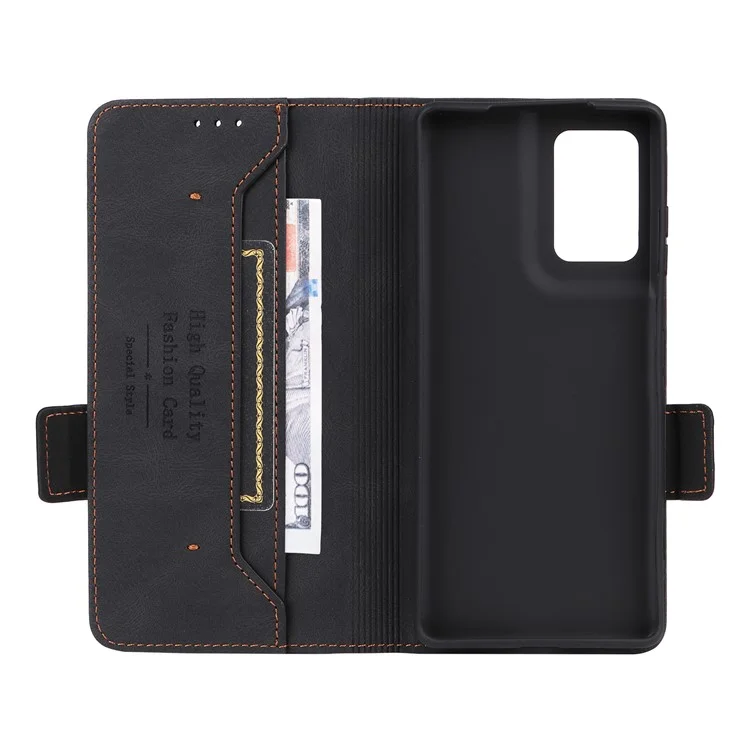 Per Motorola Edge 50 Fusion 5G Portafoglio Custodia Hardware Decor Custodia Telefono in Pelle - Nero