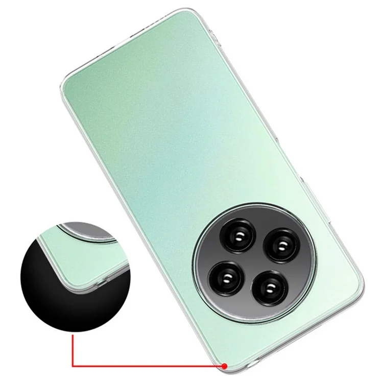 Pour Xiaomi Poco C75 4G / Redmi 14R 5G / 14C 4G Coque Transparente TPU Flexible Housse de Téléphone