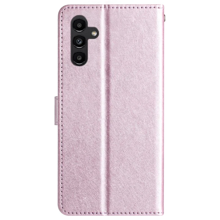 Para Samsung Galaxy S24 FE Capa Silk Texture Leather Wallet Foilo Phone Cover - Light Purple