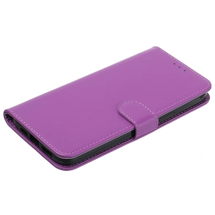 Für Samsung Galaxy S24 FE Case Wallet PU Leder Einfarbig Handyhülle - Lila
