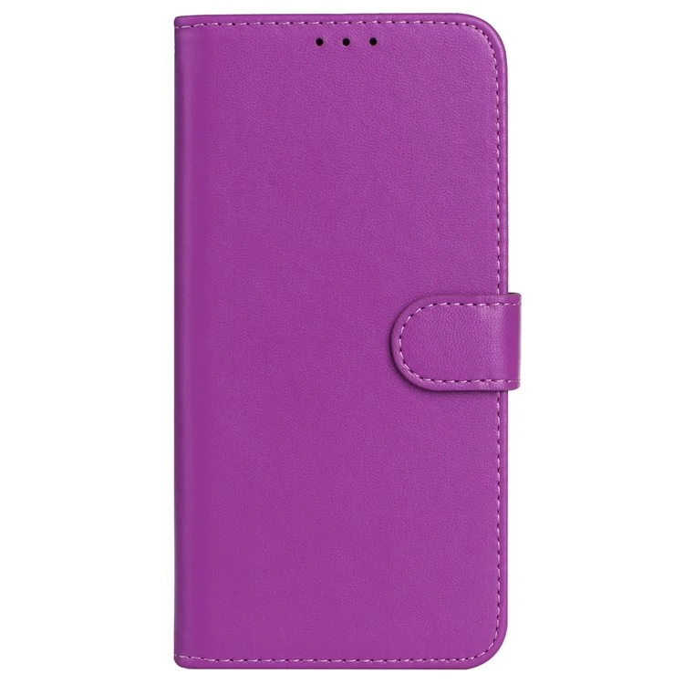 Für Samsung Galaxy S24 FE Case Wallet PU Leder Einfarbig Handyhülle - Lila