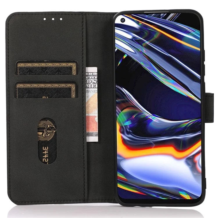 KHAZNEH For Oppo Reno12 5G (Global) Phone Case Protective PU Leather Wallet Cover - Black