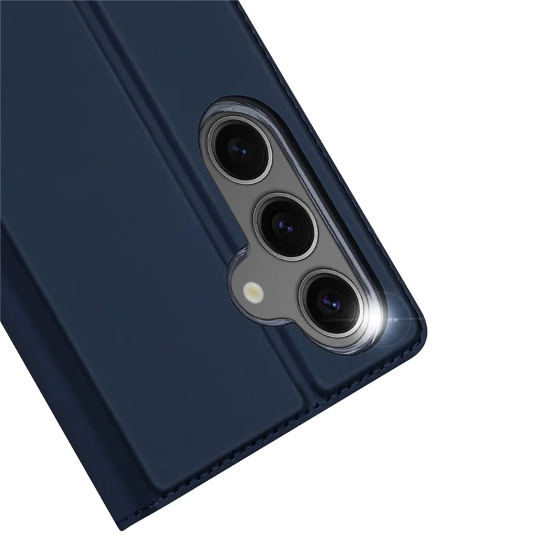 DUX DUCIS Skin Pro Series For Samsung Galaxy S24 FE Leather Case Card Holder Phone Cover - Blue