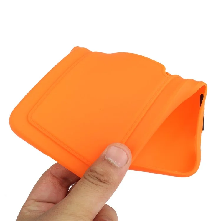 Für iPhone 14 Plus Case Kartenetui Soft TPU Schutzhülle - Orange
