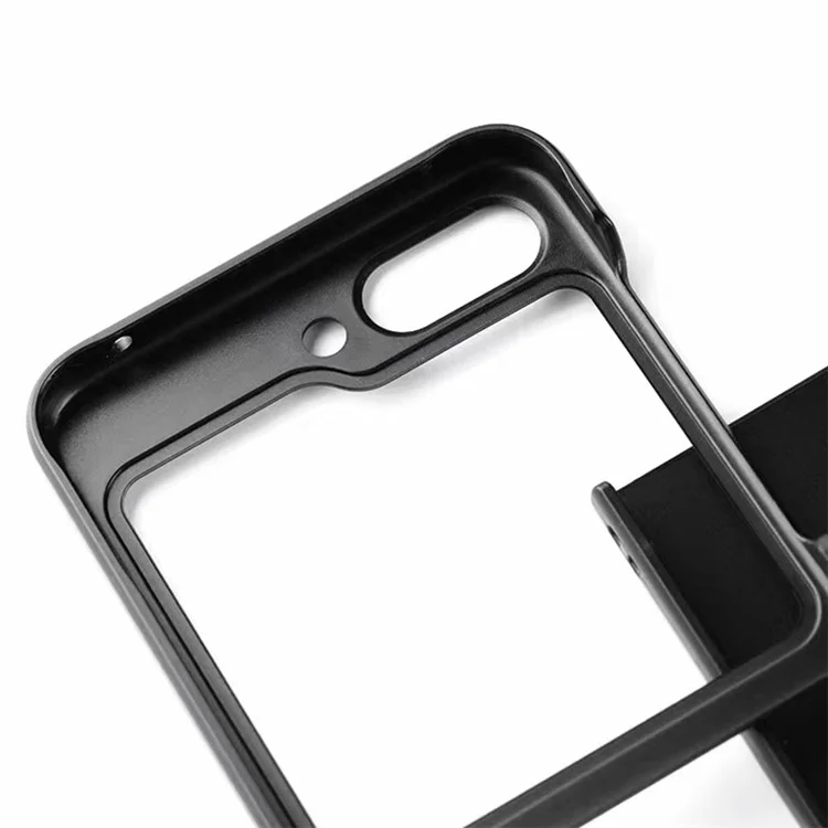 Per Samsung Galaxy Z Flip6 5G Custodia Rigida PC Cover Telefonica a Due Pezzi - Nero