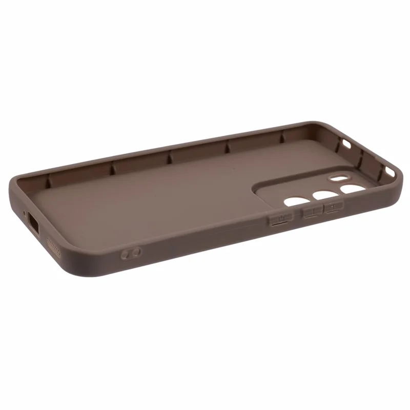 For Oppo Reno12 5G (Global) Case TPU Soft Phone Cover Thickened Shockproof - Brown