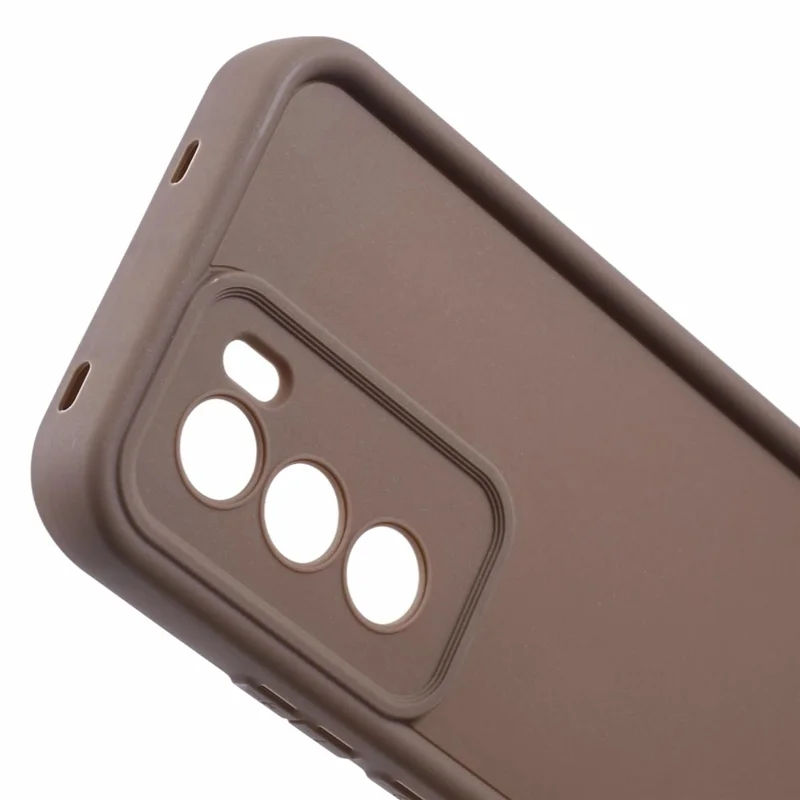 For Oppo Reno12 5G (Global) Case TPU Soft Phone Cover Thickened Shockproof - Brown