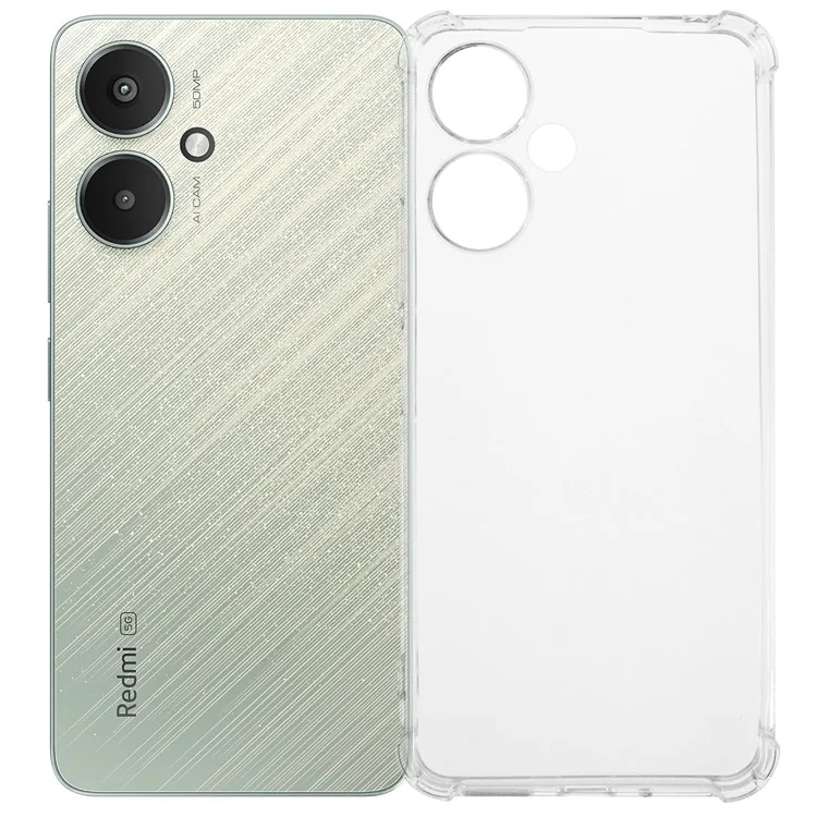 For Xiaomi Redmi 13C 5G  /  Poco M6 5G Clear Case Enhanced Four Corner TPU Phone Cover