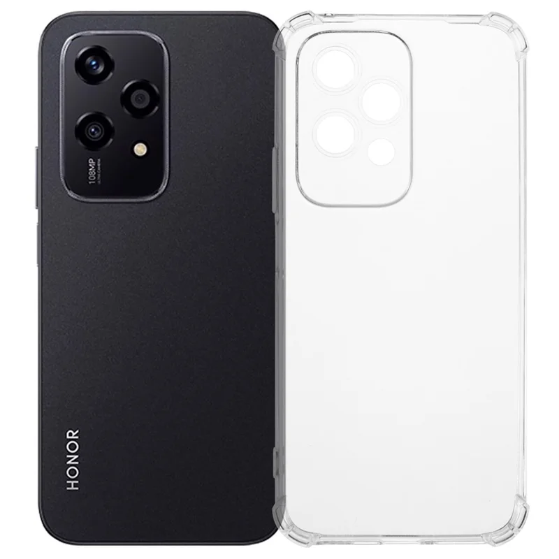 For Honor 200 Lite Phone Case Enhanced Four Corner Clear TPU Cover 