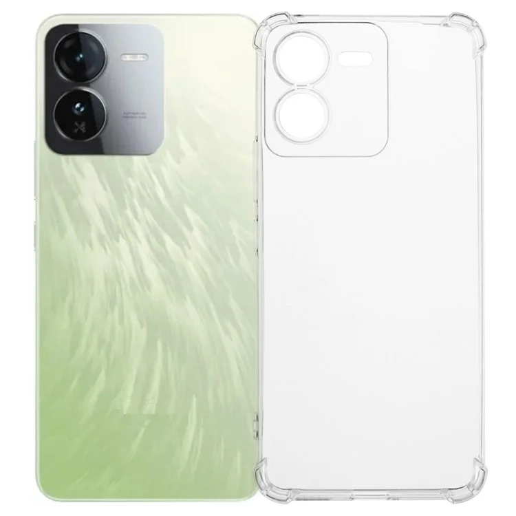 Прозрачный чехол с усиленной конструкцией в четырех углах для vivo iQOO Z9 5G