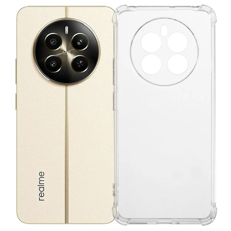 For Realme 12 4G / 12+ 5G Cover Reinforced Four Corner TPU Drop-Proof Cell Phone Case