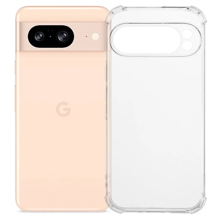 Per Google Pixel 9 Cover Rinforzo agli Angoli Anti-Urto TPU Custodia Trasparente per Cellulare