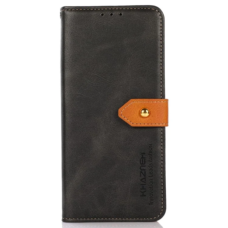 KHAZNEH For Motorola Moto G64 5G / G54 Power 5G Wallet Case Stand Leather Phone Cover - Black
