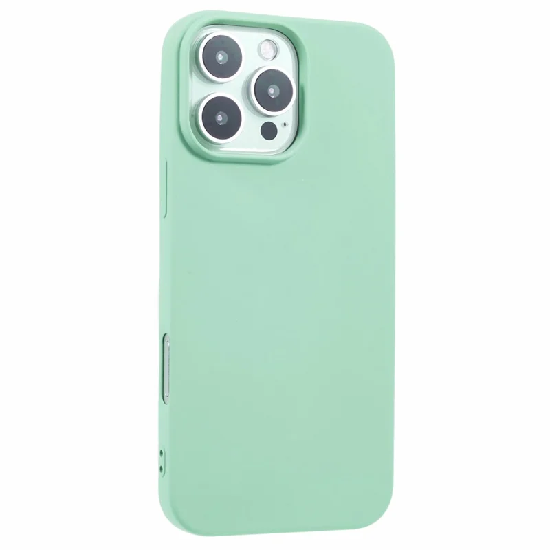 For iPhone 16 Pro Case Soft TPU Fiber Lining Protective Phone Cover - Light Green