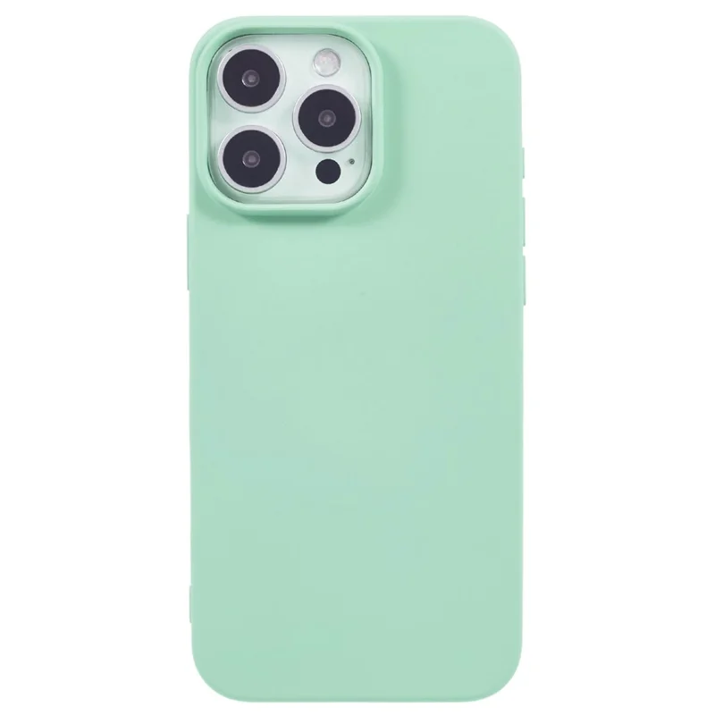For iPhone 16 Pro Case Soft TPU Fiber Lining Protective Phone Cover - Light Green
