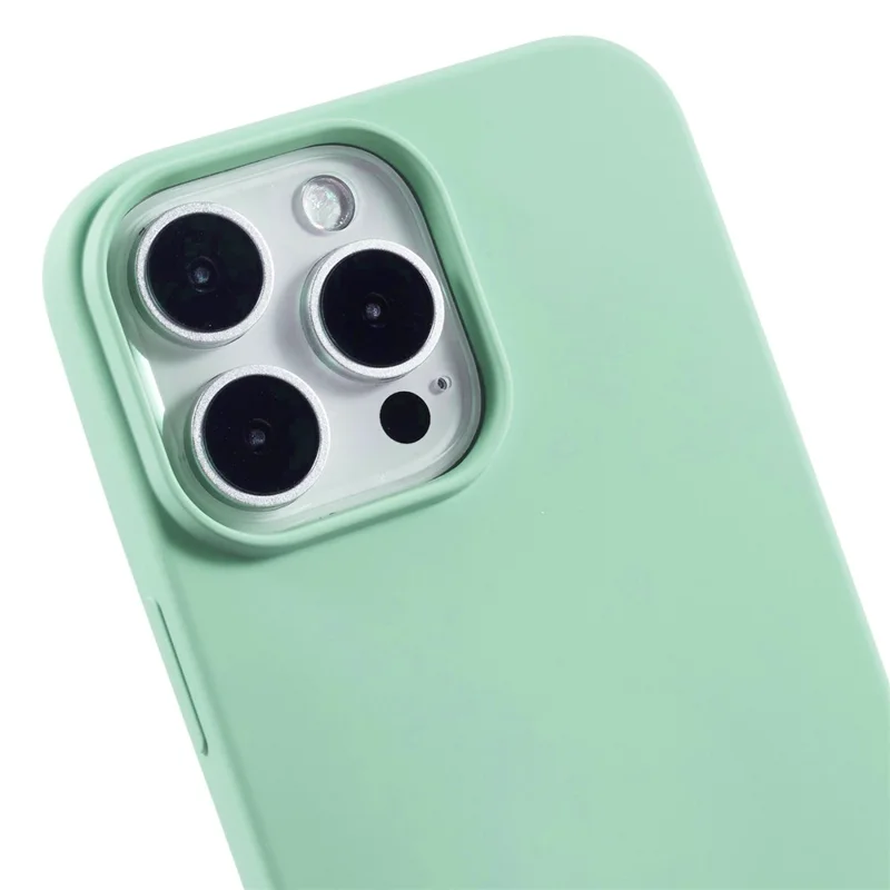 For iPhone 16 Pro Case Soft TPU Fiber Lining Protective Phone Cover - Light Green