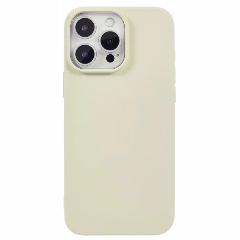 For iPhone 16 Pro Case Zacht TPU met Vochtlining Beschermlaag - Wit