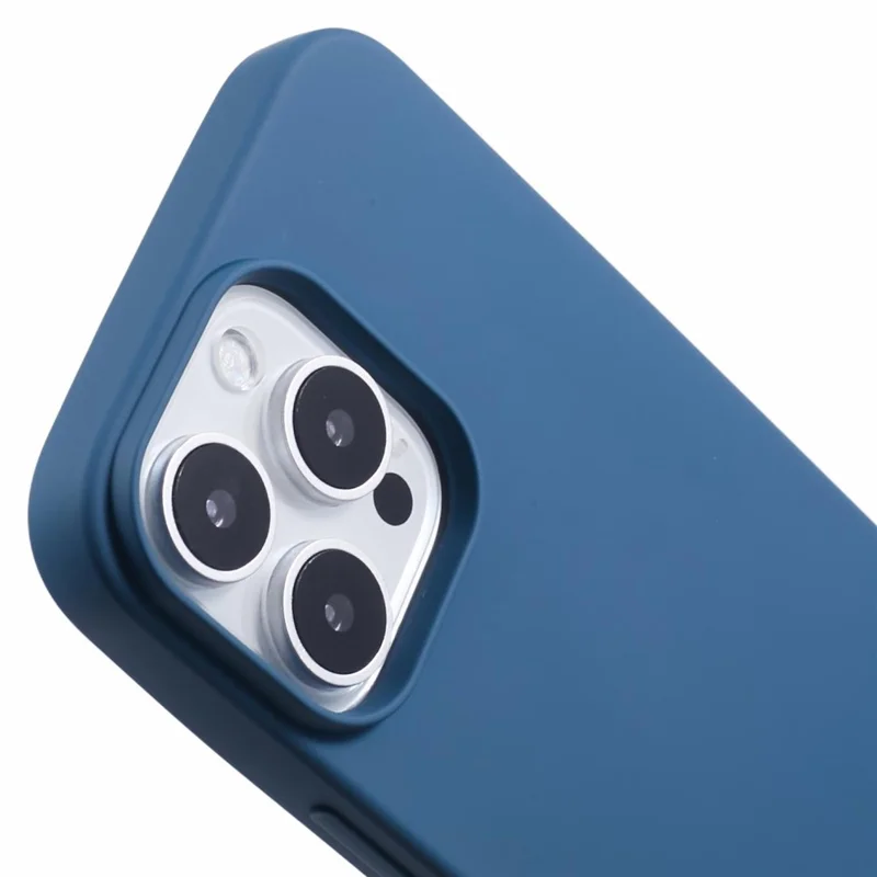 For iPhone 16 Pro Case Soft TPU Fiber Lining Protective Phone Cover - Blue