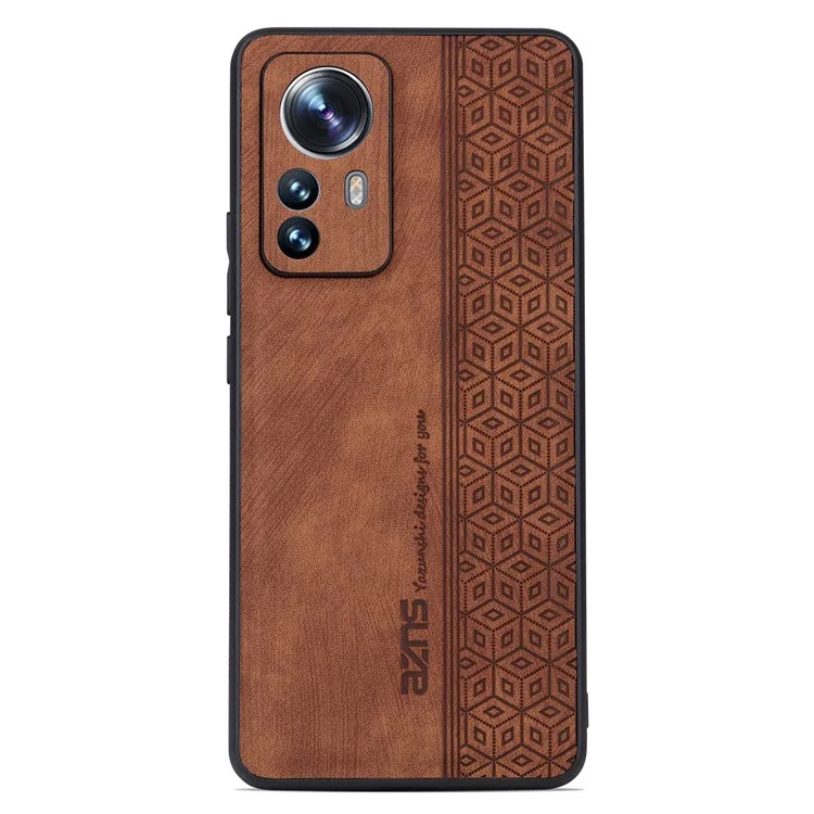 AZNS Pour Xiaomi 12 Pro 5G / 12S Pro 5G / 12 Pro (dimensité) 5G Case de Téléphone Impression de la Drop - Brun