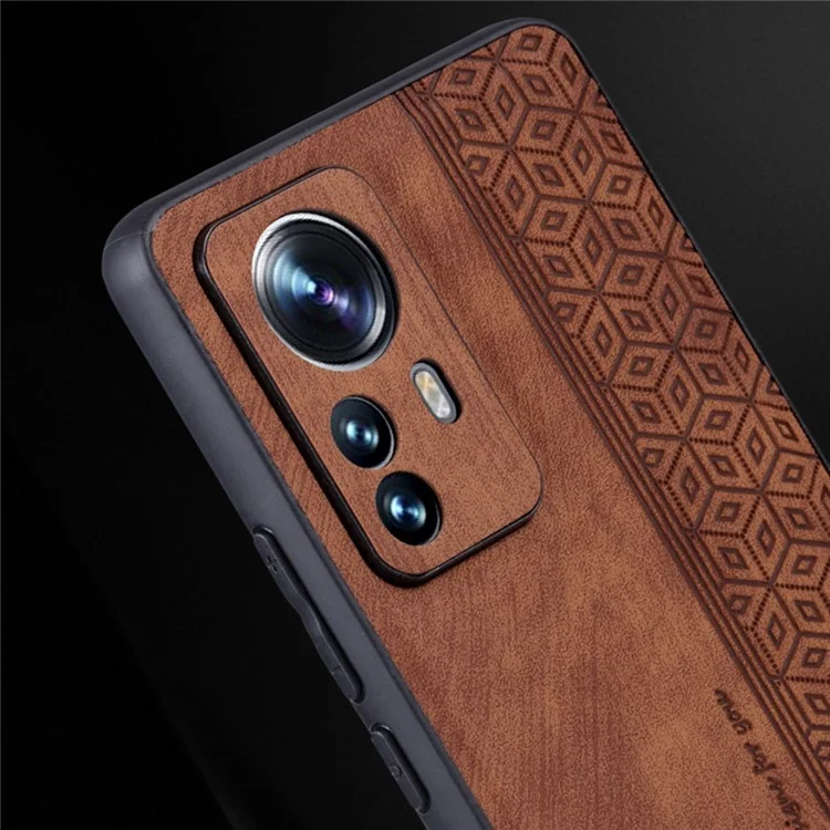 AZNS Pour Xiaomi 12 Pro 5G / 12S Pro 5G / 12 Pro (dimensité) 5G Case de Téléphone Impression de la Drop - Brun