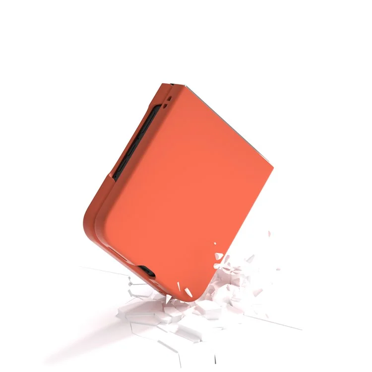 Para Motorola Razr 50 Ultra 5G Carcasa Dura de PC Cubierta de Piel Amigable al Tacto - Naranja