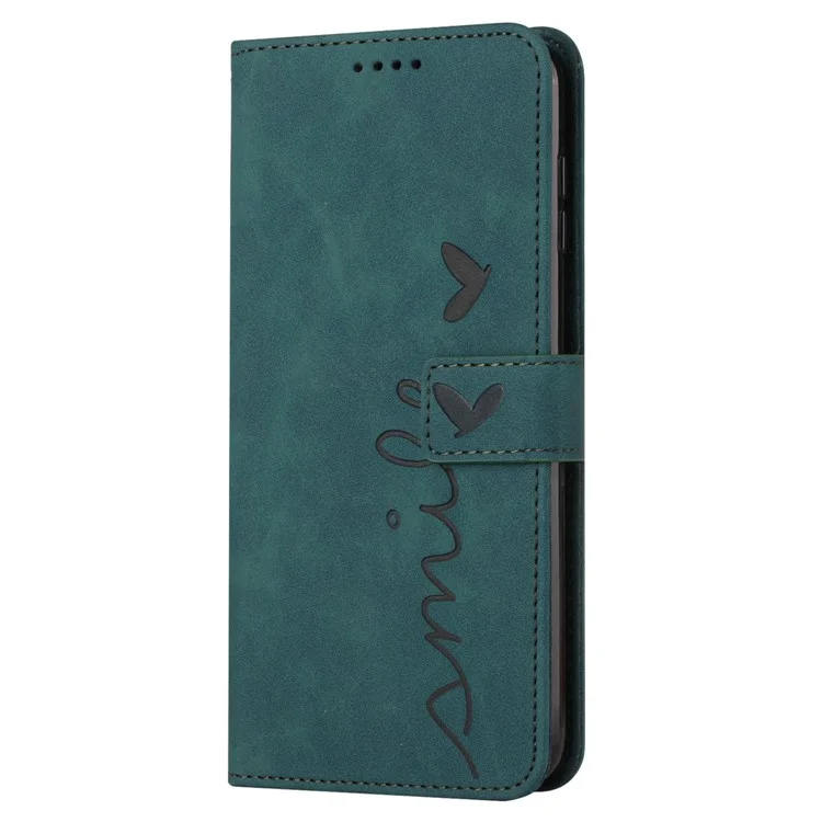 For Motorola Moto G Stylus 5G (2024) Phone Case Wallet Imprinted PU Leather Phone Stand Cover - Green
