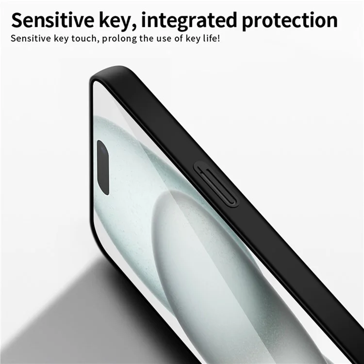 MOFI Shield Matte Series для iPhone 16 Plus Чехол Ультратонкий PC Защитный чехол - Черный