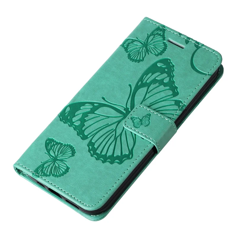For Motorola Moto X50 Ultra 5G / Edge 50 Ultra 5G Wallet Case Floral Butterfly Imprinted Leather Phone Cover Stand - Green