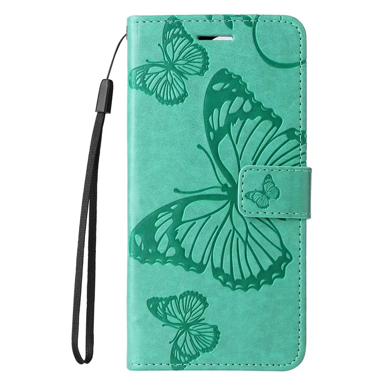 For Motorola Moto X50 Ultra 5G / Edge 50 Ultra 5G Wallet Case Floral Butterfly Imprinted Leather Phone Cover Stand - Green