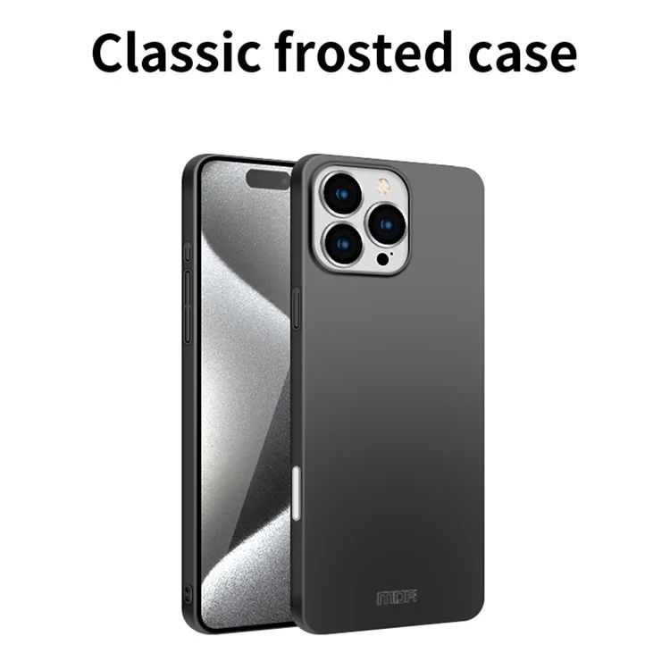 MOFI Shield Matte Series for iPhone 16 Pro Case Ultra Slim PC Protective Cover - Black