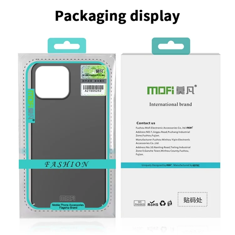 MOFI Shield Matte Series for iPhone 16 Pro Case Ultra Slim PC Protective Cover - Black