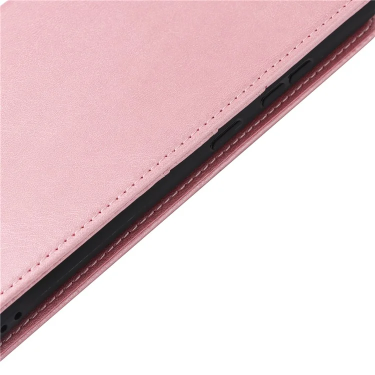 Para Samsung Galaxy S23 Ultra Case Leather RFID Blocking Wallet Phone Cover - Pink