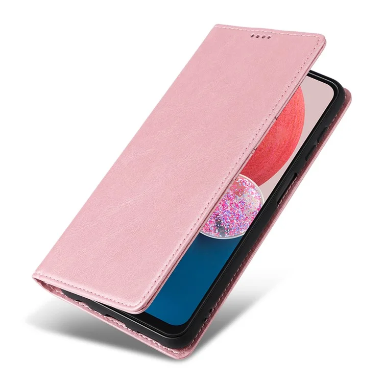Per Samsung Galaxy A13 4G / A13 5G / A04s 4G / A04 4G / M13 5G Custodia in Pelle con Blocco RFID Portafoglio Cover per Telefono - Rosa