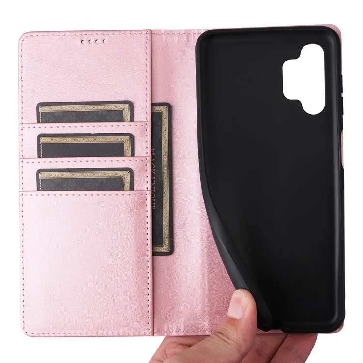Per Samsung Galaxy A13 4G / A13 5G / A04s 4G / A04 4G / M13 5G Custodia in Pelle con Blocco RFID Portafoglio Cover per Telefono - Rosa