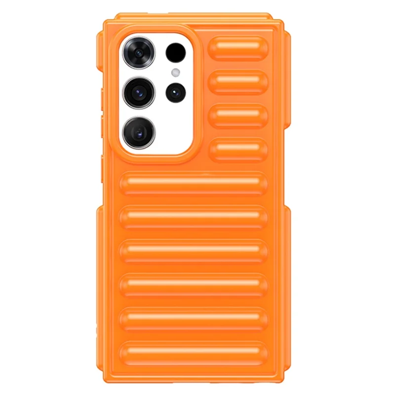 Capsule Series for Samsung Galaxy S23 Ultra Phone Case Anti-Collision TPU Cover - Orange