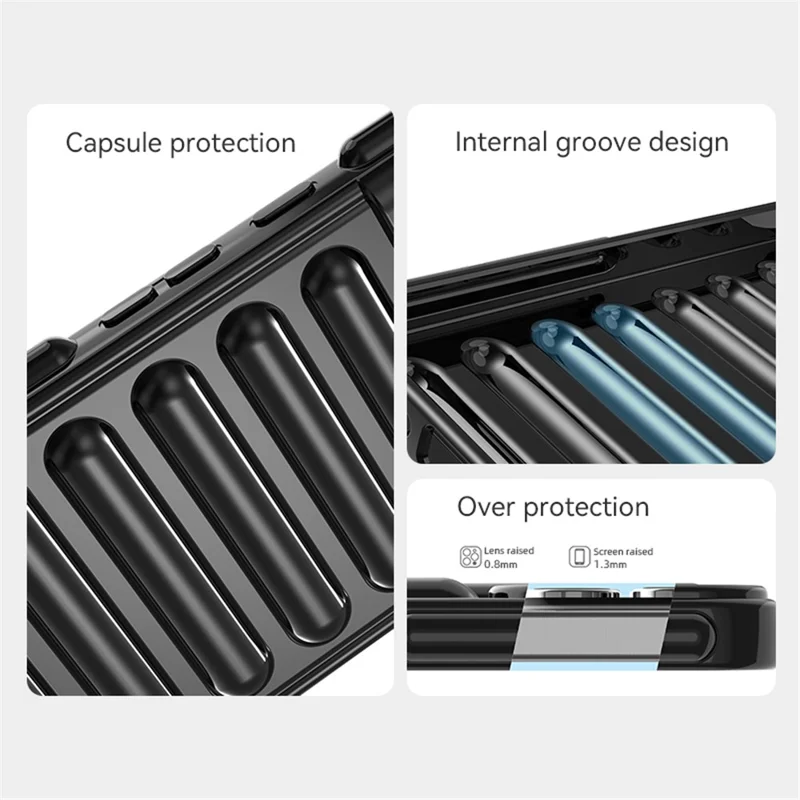 Capsule Series for Samsung Galaxy A15 4G TPU Phone Case Anti-Collision Cover - Black