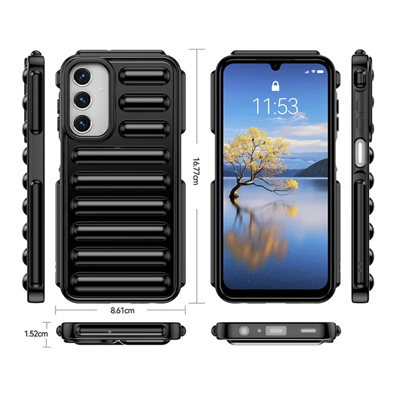 Чехол для телефона Capsule Series для Samsung Galaxy A25 5G (Global) (161,0 X 76,5 X 8,3 мм) TPU, противоударный чехол - черный