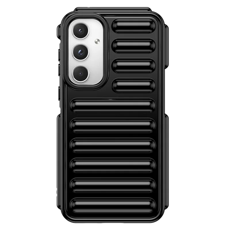 Capsule-serie voor Samsung Galaxy A55 5G TPU-telefoonhoesje met valbeveiliging - Zwart
