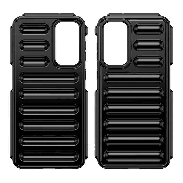 Funda de teléfono móvil de TPU en serie Cápsula para Samsung Galaxy M55 5G / C55 5G / F55 5G - Negro
