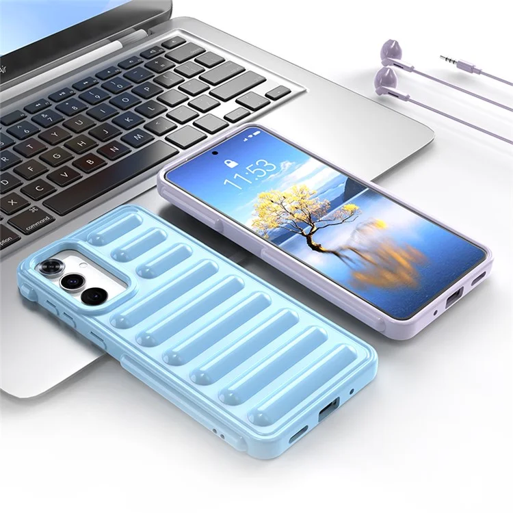 Funda de teléfono móvil de TPU en serie Cápsula para Samsung Galaxy M55 5G / C55 5G / F55 5G - Negro
