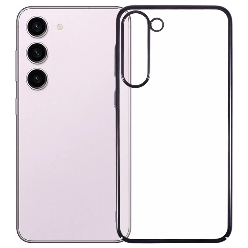 X-LEVEL Dla Samsung	Galaxy S23+ Case Przezroczysta Twarda Obudowa PC - Czarny