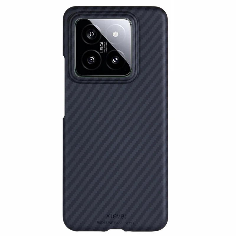 X-LEVEL For Xiaomi 14 Pro Case Carbon Fiber Texture Slim PC Hard Back Cover