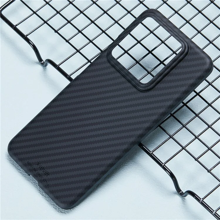 X-LEVEL For Xiaomi 14 Pro Case Carbon Fiber Texture Slim PC Hard Back Cover