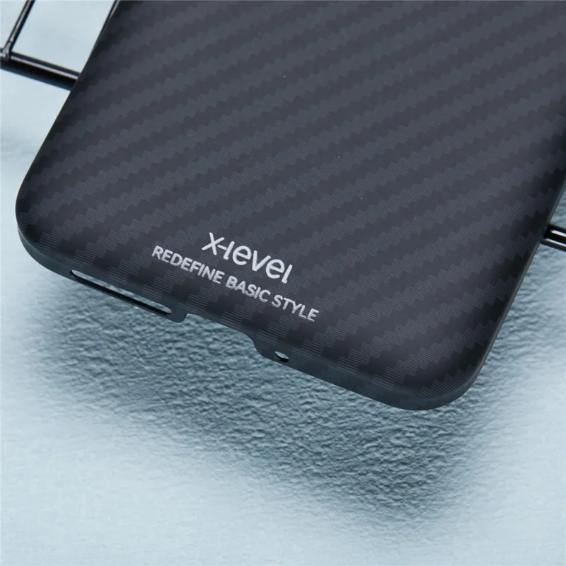 X-LEVEL For Xiaomi 14 Ultra Case Thin Hard PC Carbon Fiber Texture Protective Cover