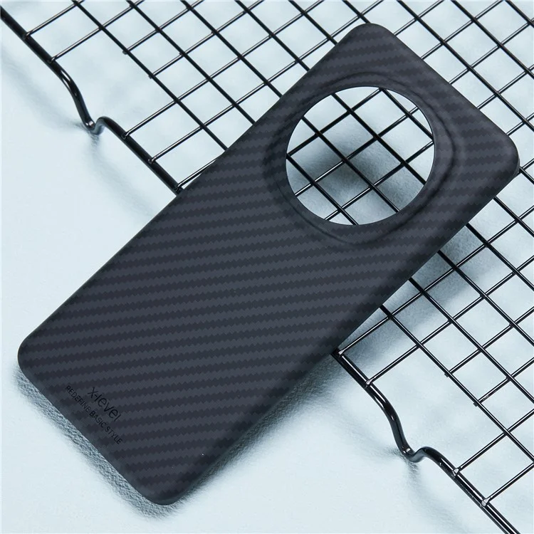 X-LEVEL Per Honor Magic6 Pro 5G Case Texture in Fibra di Carbonio Copertura PC Prevenzione Cadute