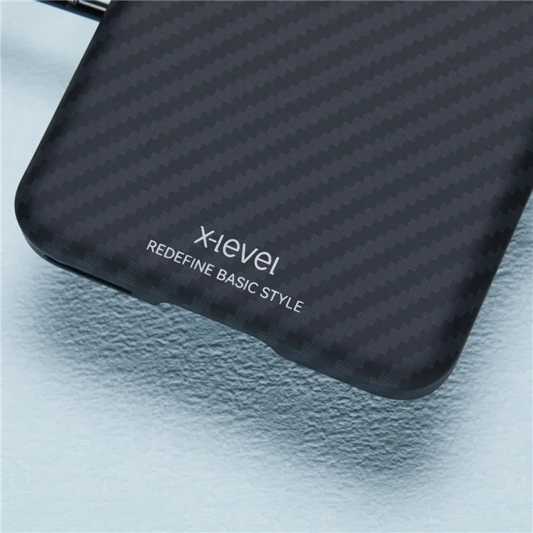 X-LEVEL Per Honor Magic6 Pro 5G Case Texture in Fibra di Carbonio Copertura PC Prevenzione Cadute