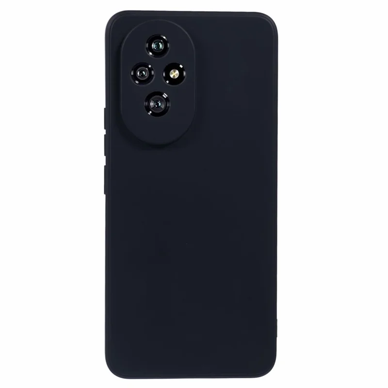 For Honor 200 5G 5G Case Soft Fiber Lining TPU Phone Cover Precise Cutouts Camera Protection - Black